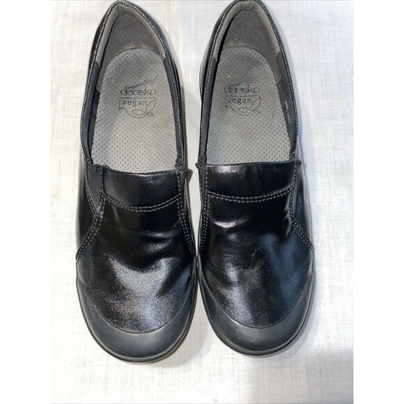 Dansko Vegan Women’s Nursing Shoes Sz 38 U.S. 7 M Black Fabric Coating Hospital - Picture 4 of 12